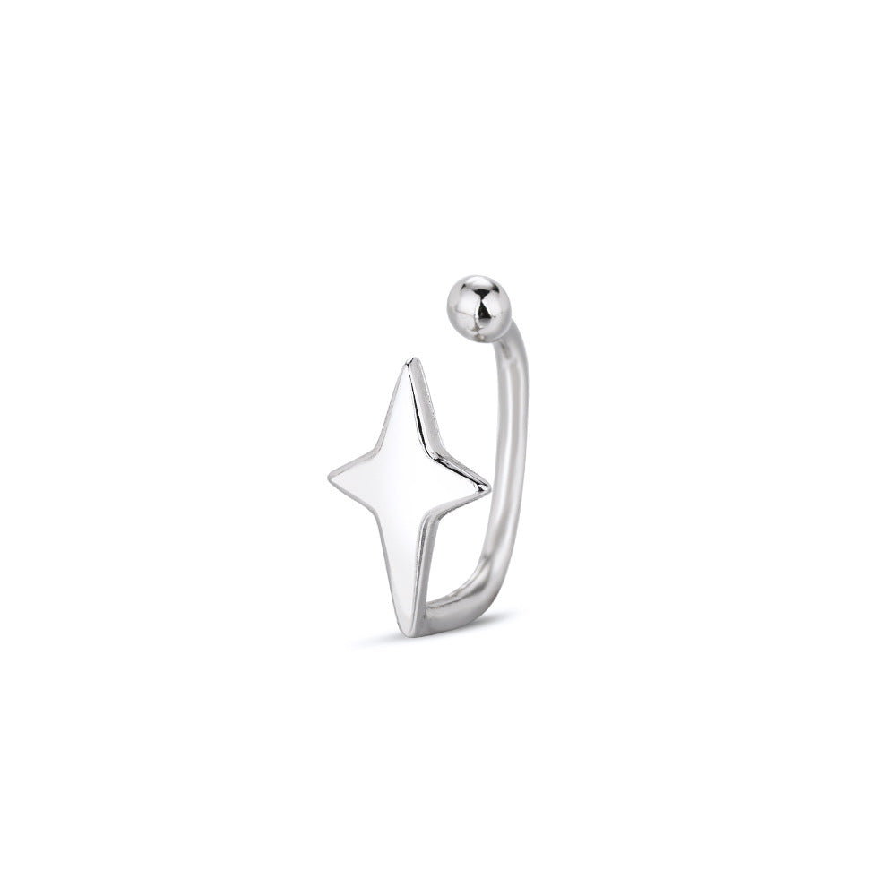 Women's Sense Personalized Version Small Square Diamond Chain Rings