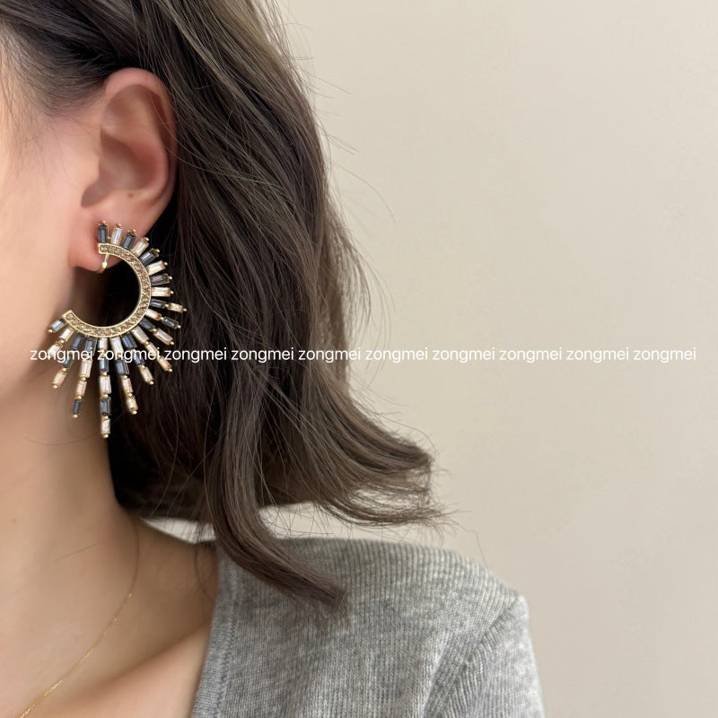 Fireworks Screw Personality High Class Elegant Design Bright Contrast Color Rings