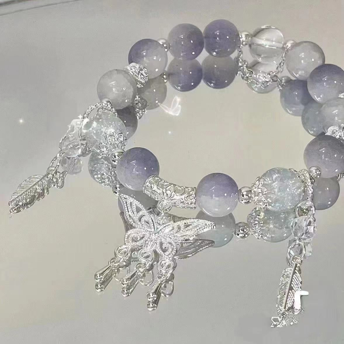 Sweet Butterfly Beaded Design Female Gift Bracelets