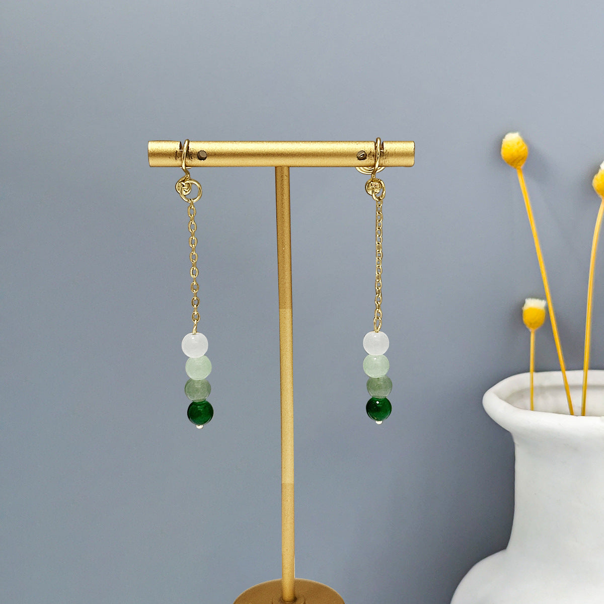 Selection Of Chinese Ancient Style Beaded Long Fringe National Hollow Earrings