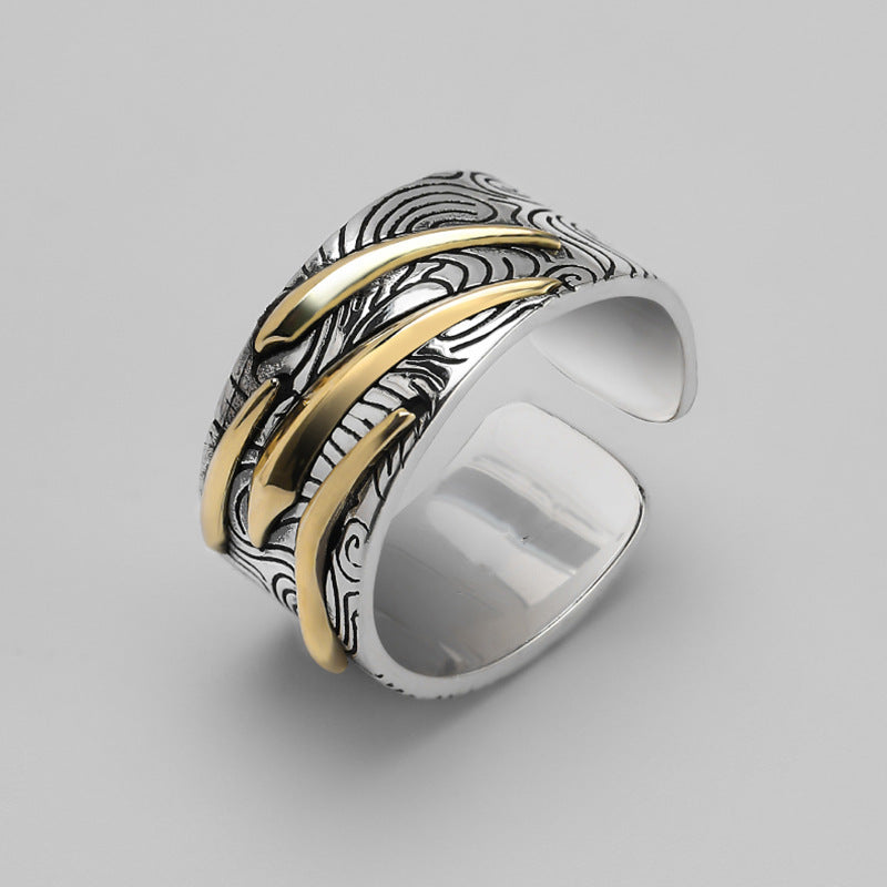 Men's Meteor Trendy Unique Points Golden Index Rings