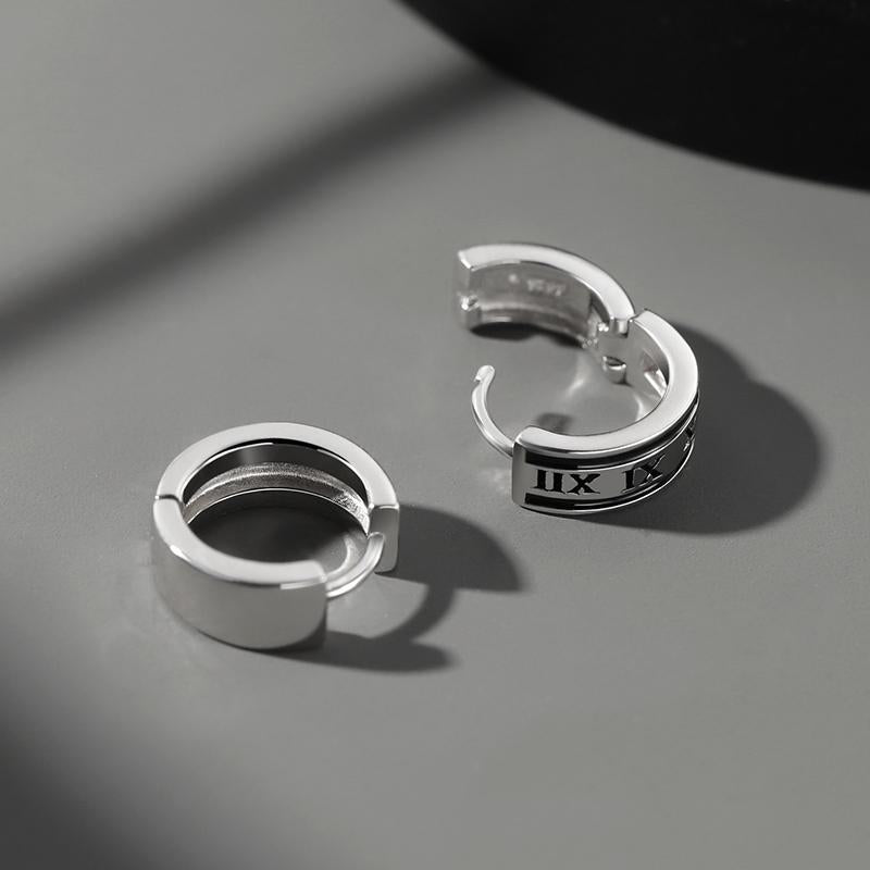 Men's Simple Design Cylindrical Boys Female Temperament Ear Buckle