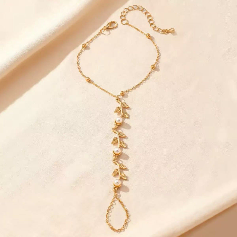 Women's Leaves Branches Wheat Light Luxury Personality Bracelets