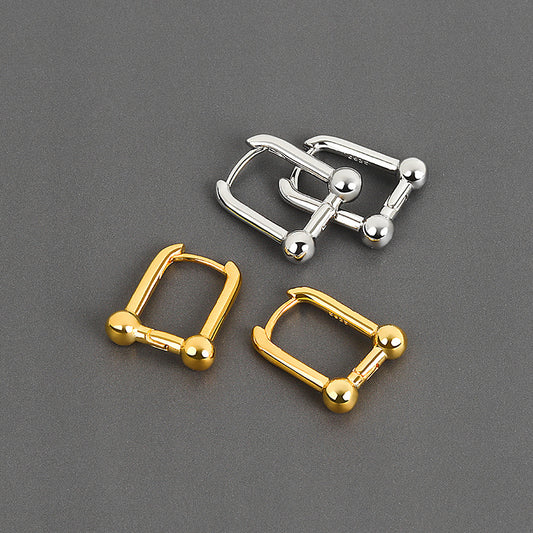 Creative U-shaped Gold High Quality Retro Earrings