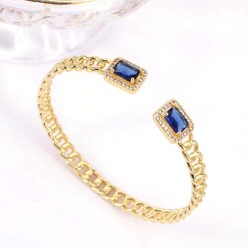 Retro Affordable Luxury Stylish Opening Round Bracelet