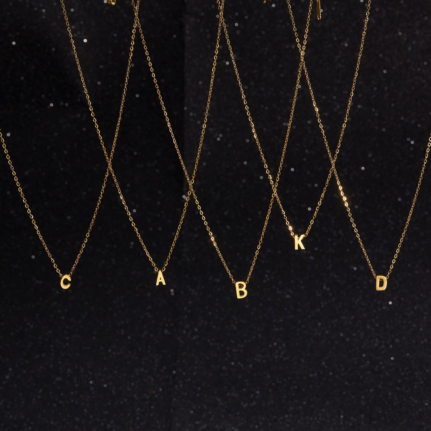 Letter Personalized Simple Stainless Steel Clavicle Pendants