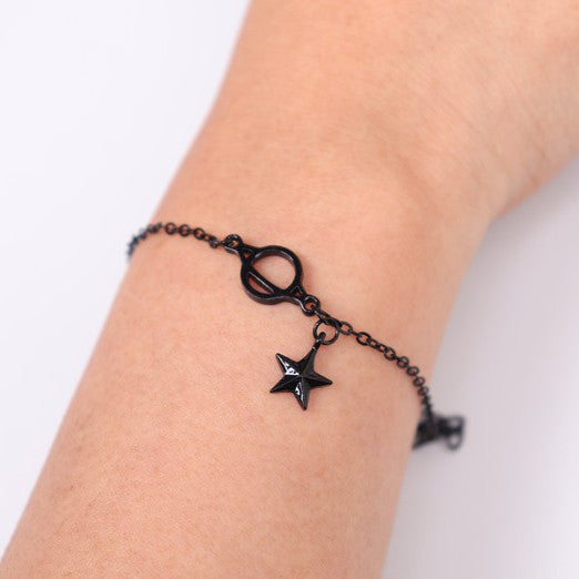 Mori Style Light Luxury And Simplicity Black Planet Bracelets