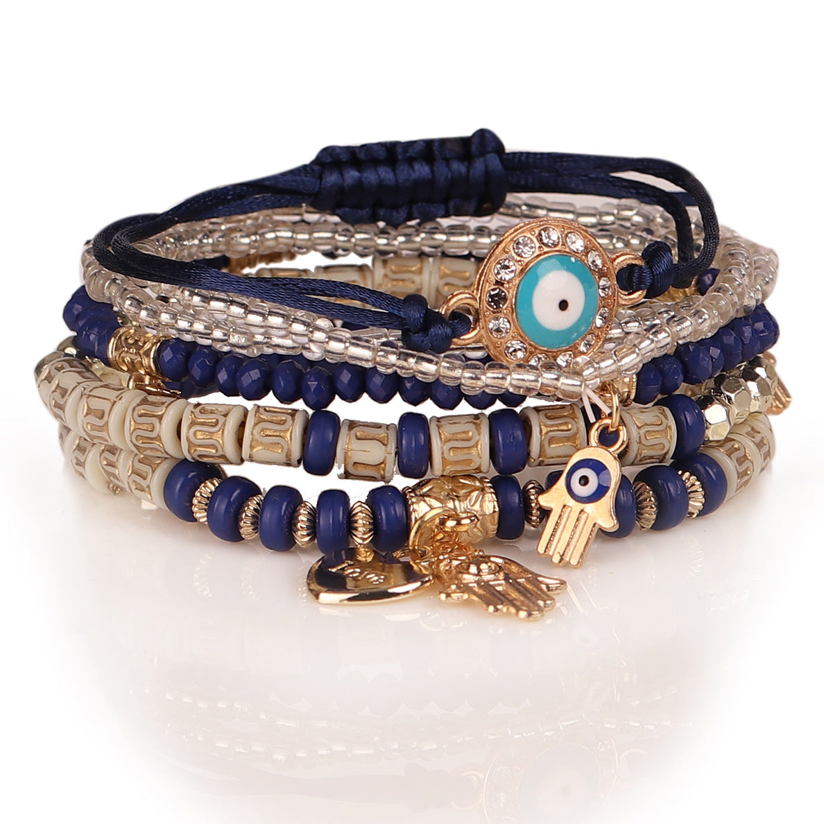 Handmade Beaded Fashion Eye Bead Temperament Bracelets