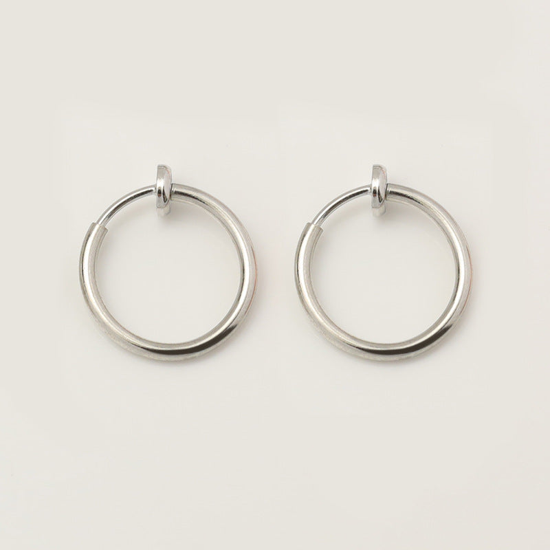 Korean Style Circle Personalized Simple Round Ear Clip