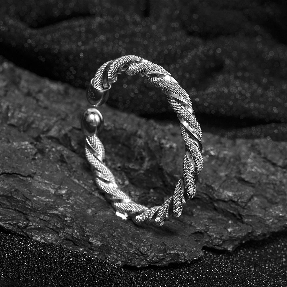Open Titanium Steel Stainless Mixed Exaggerated Bracelet