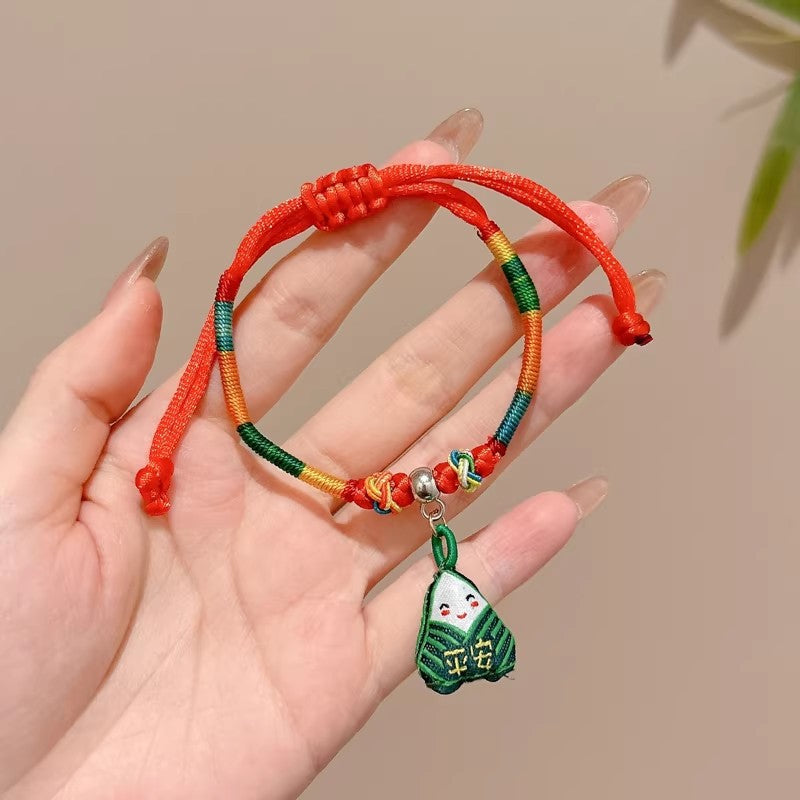 Children's Dragon Boat Festival Colorful Rope Small Hand-woven Line Carrying Strap Bracelet