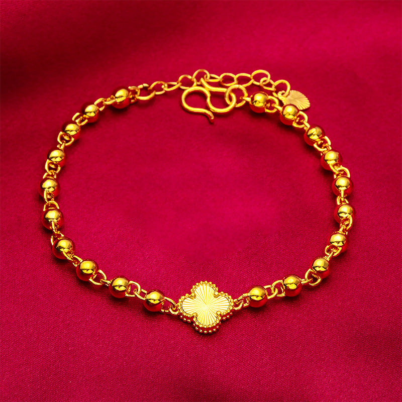 Women's Bead Vietnam Placer Gold Glossy Jewelry Bracelets