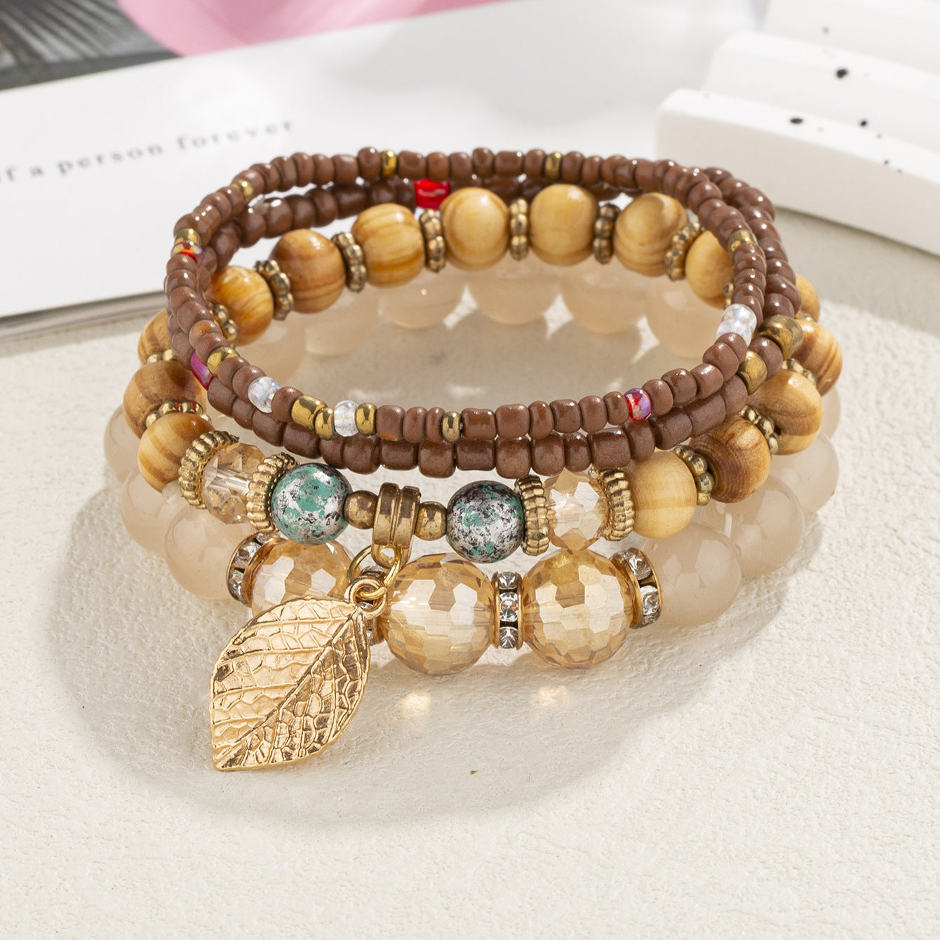 Fashion Bohemian Ethnic Style Wooden Bead Bracelets