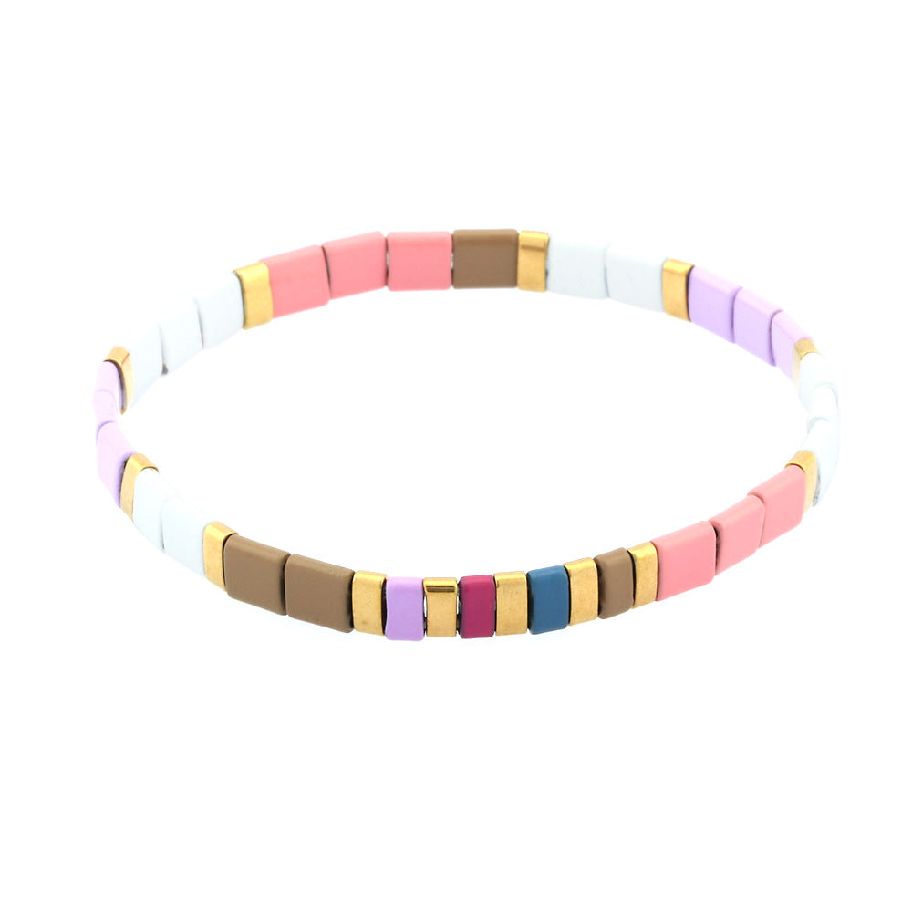 Bracelets de perles de levage Style Macaron Color Series