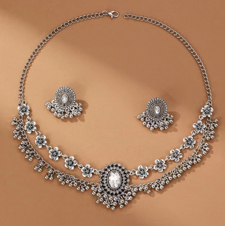 Indian Ethnic Style Vintage Gemstone Beads 2 Necklaces