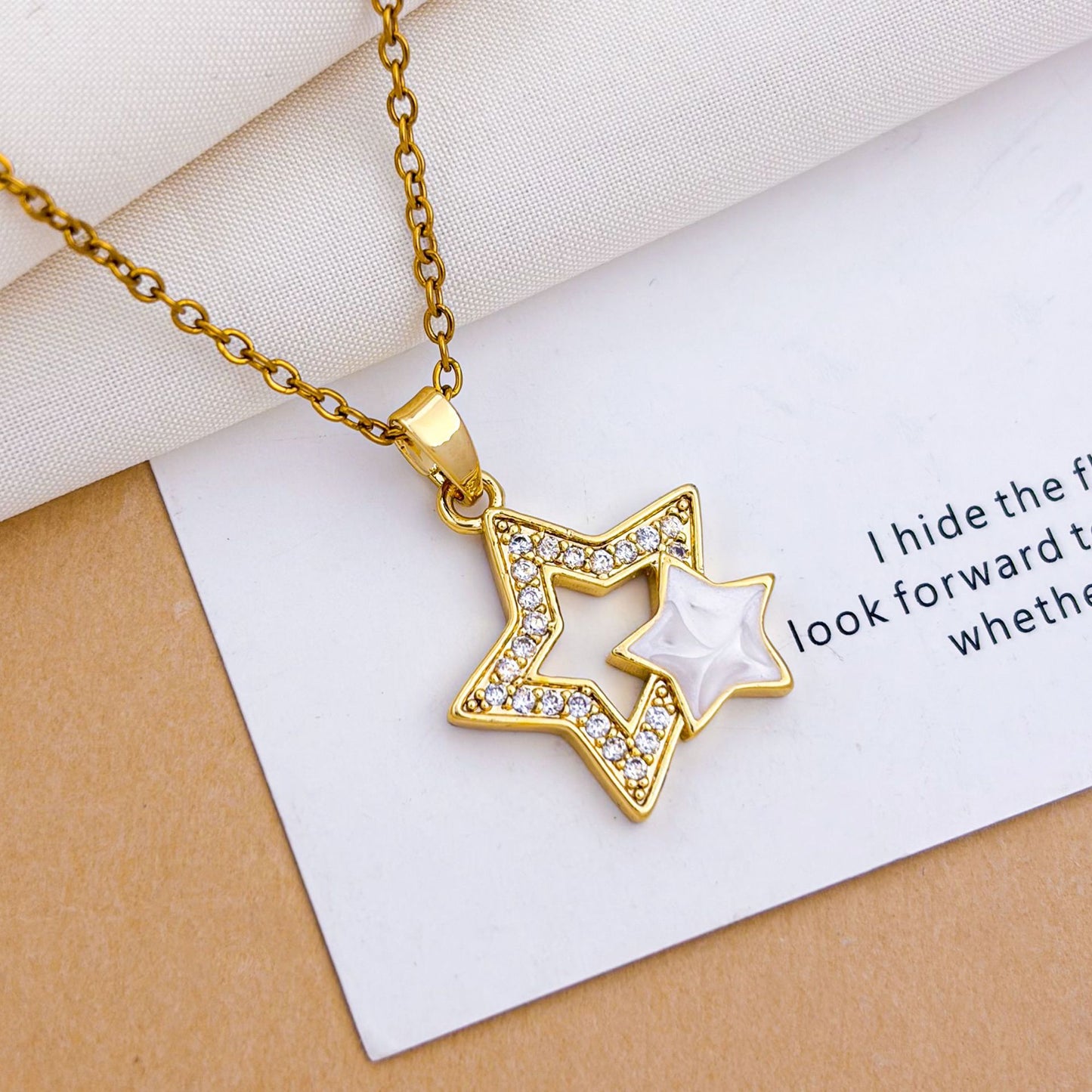 Women's Zirconium Five-pointed Star Exquisite Niche Design Fashion Necklaces