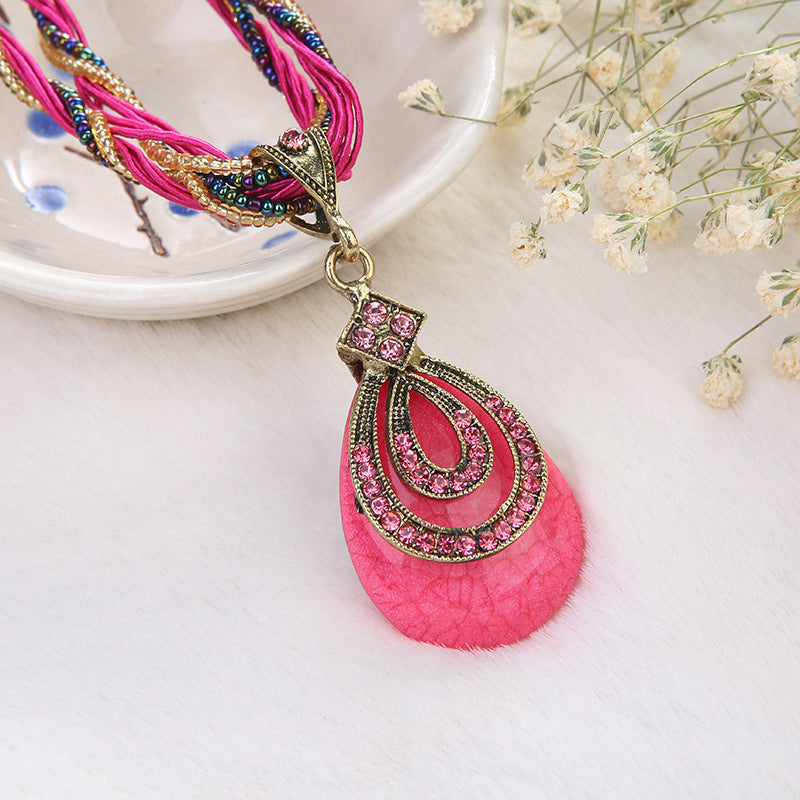 Commodity Bohemian Ethnic Style Retro Diamonds Necklaces