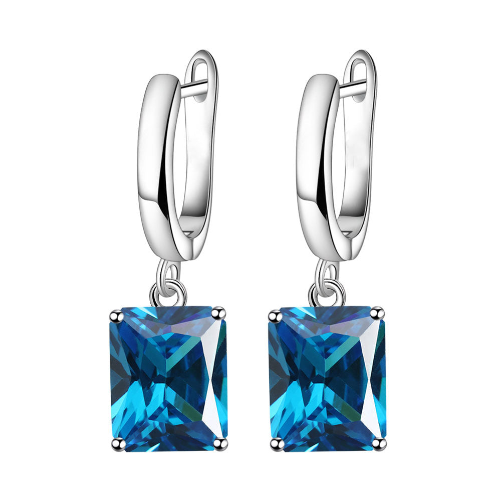 Romantic Fashion Rectangular Female Personality Square Ear Necklaces