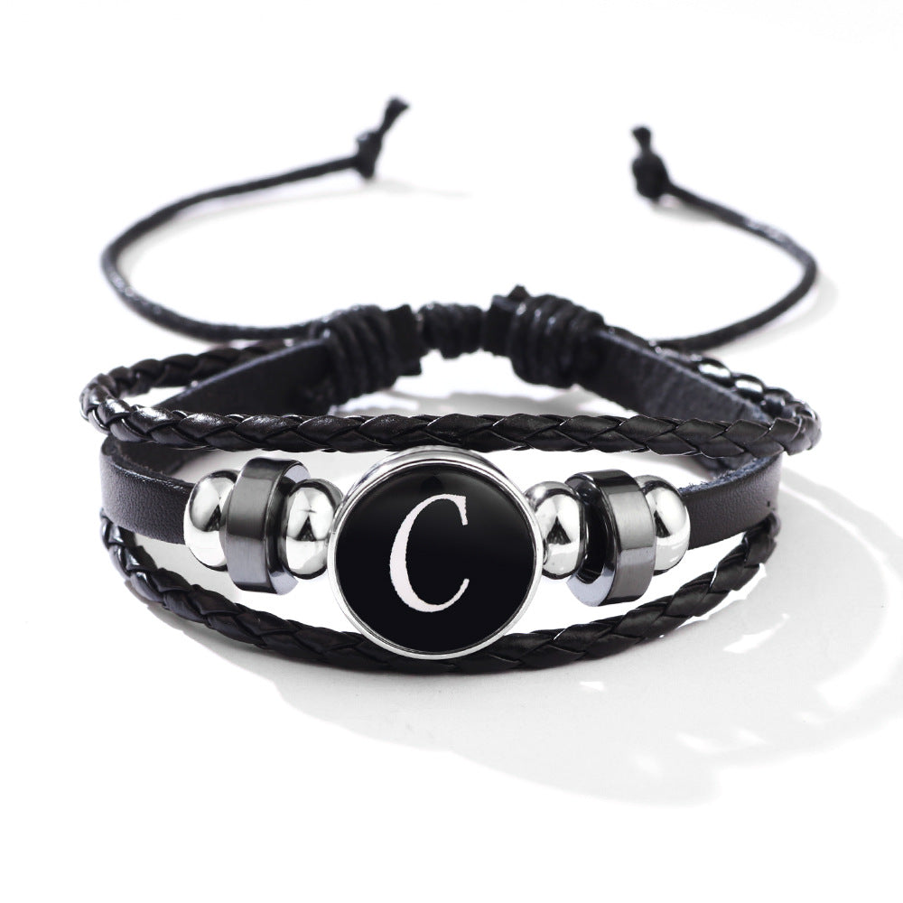 Classic Simple English Letter Personality Fashion Bracelets