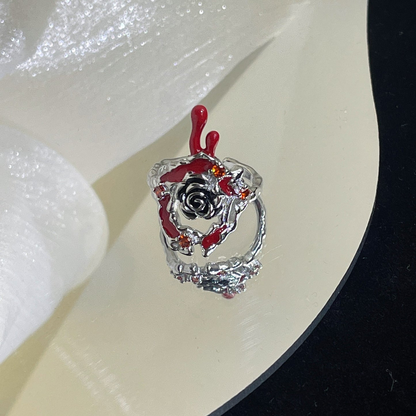Sense Elastic String Small Pieces Of Sier Female Ring