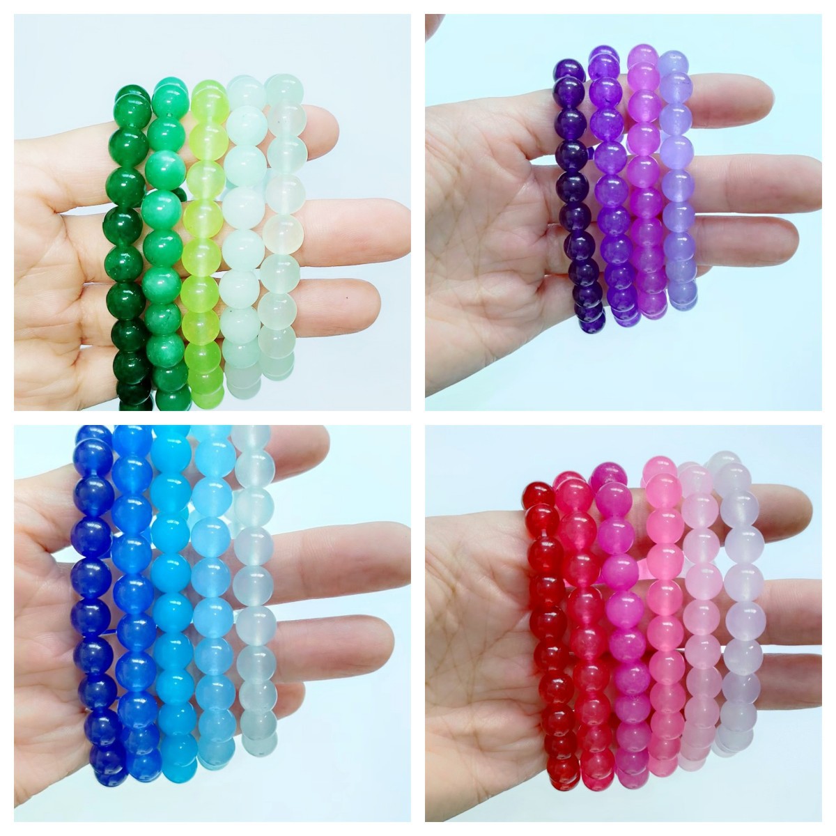 Live Broadcast Chalcedony Beaded Fashion Sweet Bracelets