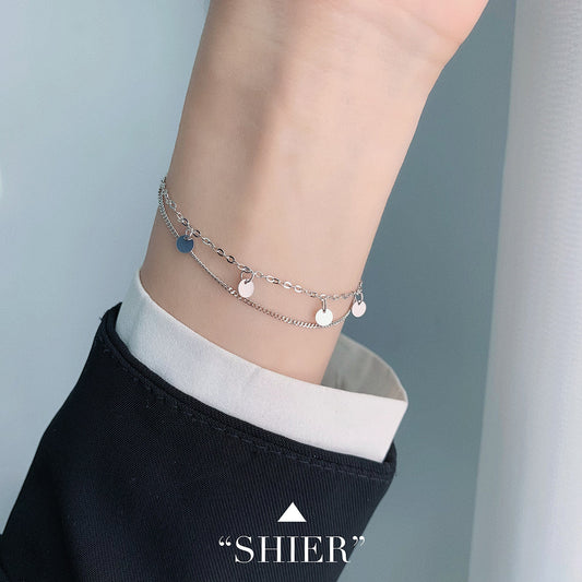 Bracelets de luxe et de simplicité pour femmes, ornement léger