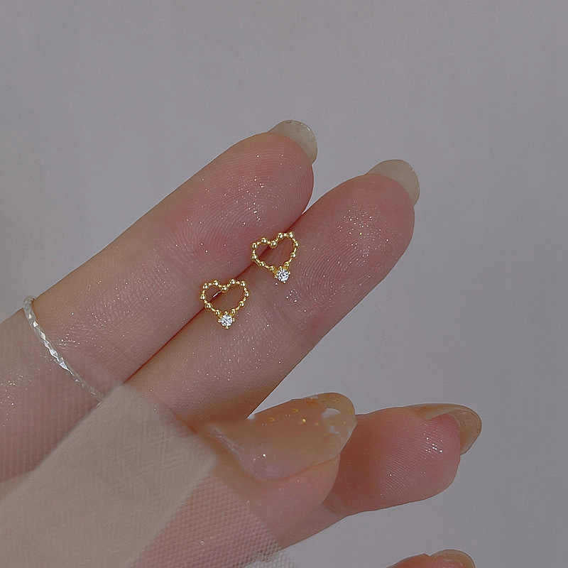 Round Beads Love Heart For Small Refined Rings