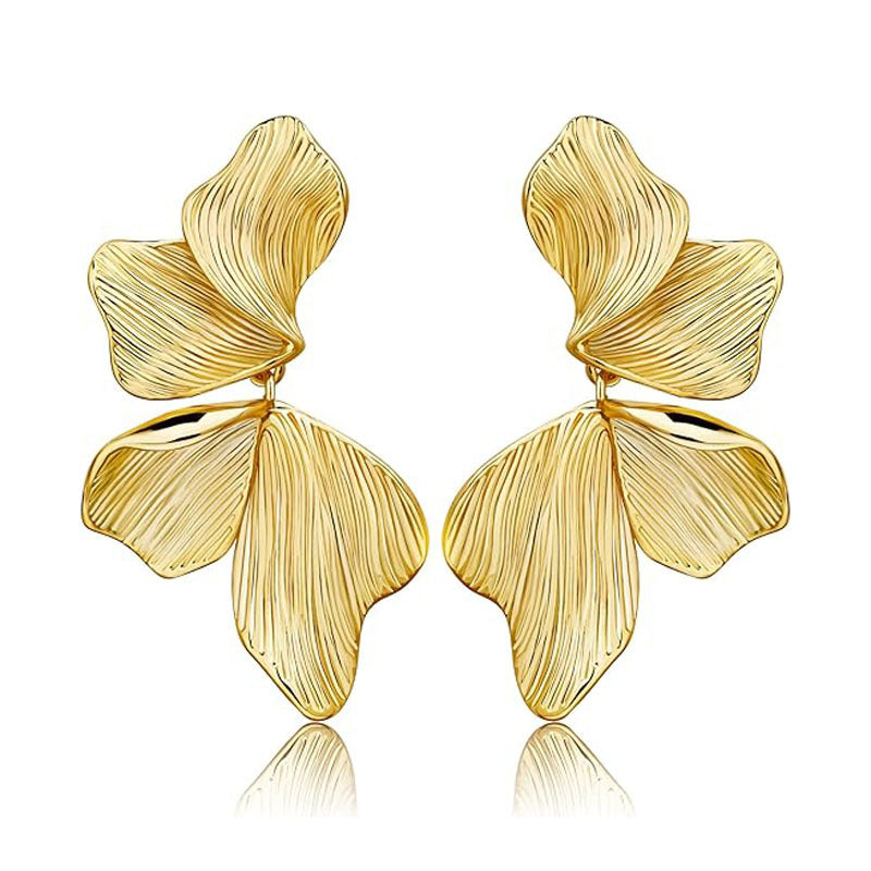 Cold Style Shaped Petite Geometric Metal Earrings