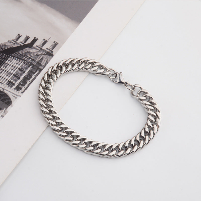 Steel No Fading Double Woven Grinding Surface Bracelets