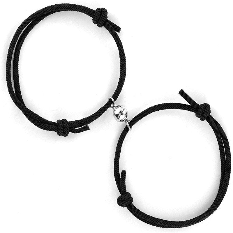 Women's & Men's & Magnetic Snap And One Pair Carrying Bracelets