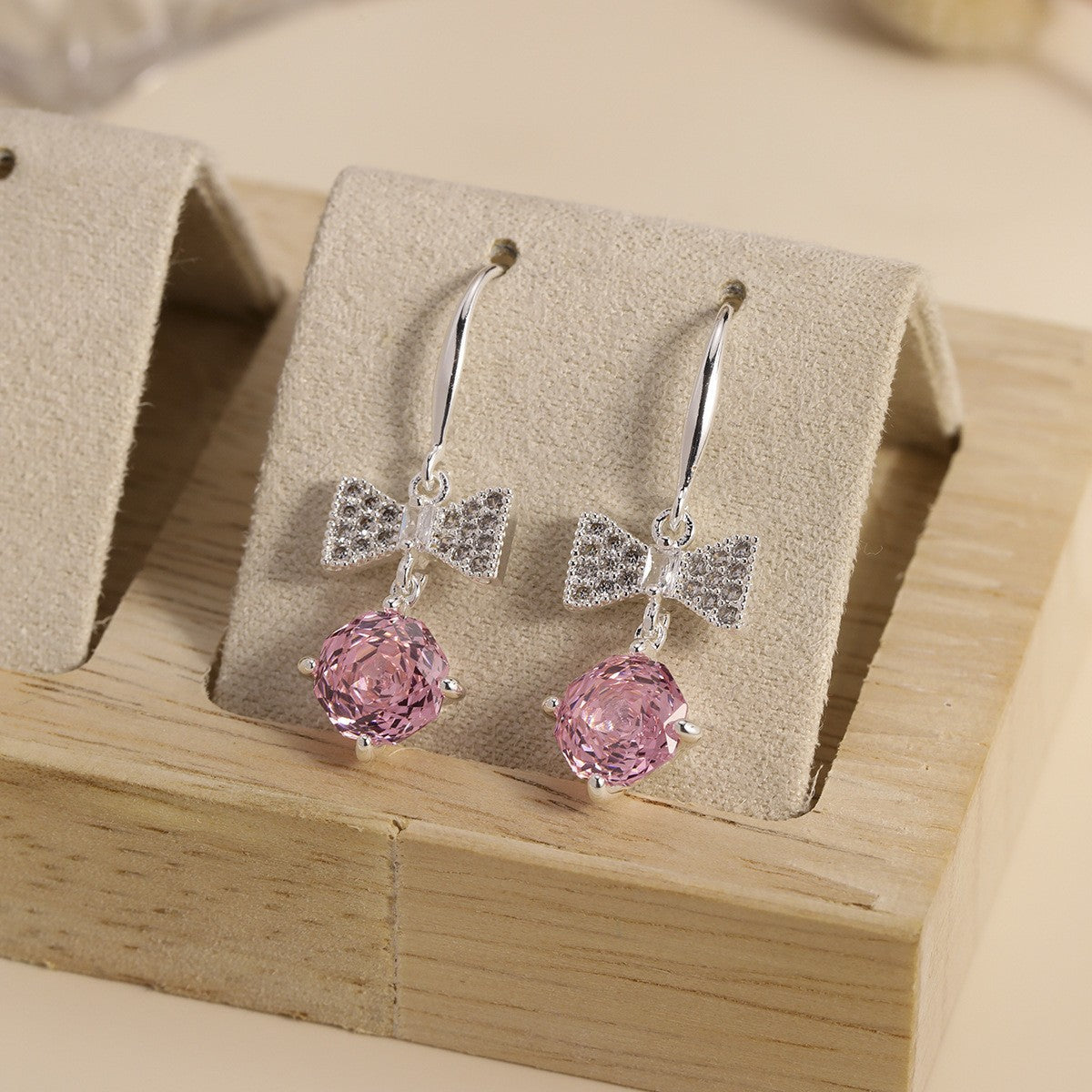 Pearl Colorful Zircon Female Fresh Temperament Stud Earrings
