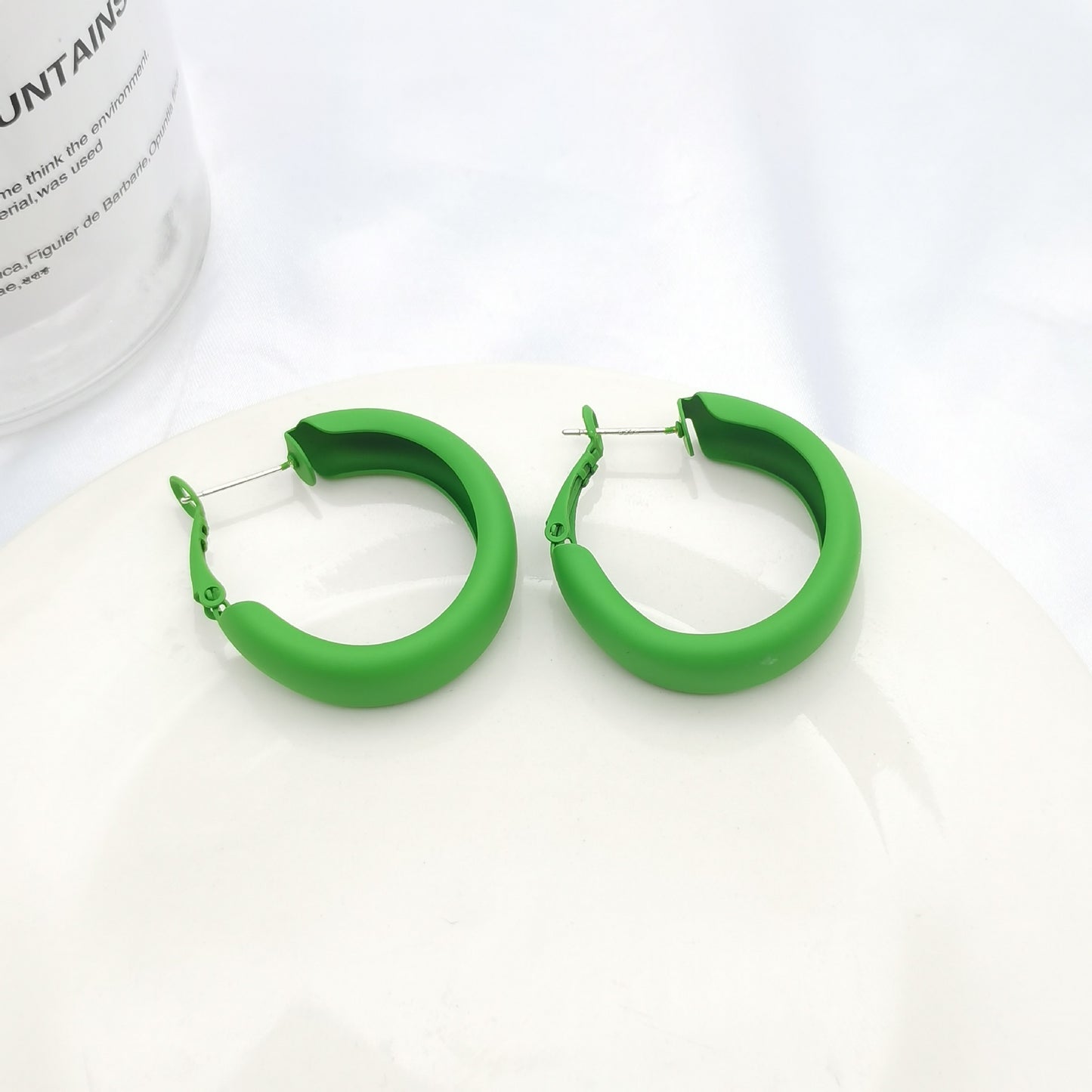 Color Circle Personality Shaped Trendy Cute Colorful Sweet Graceful Fashionable Stud Earrings