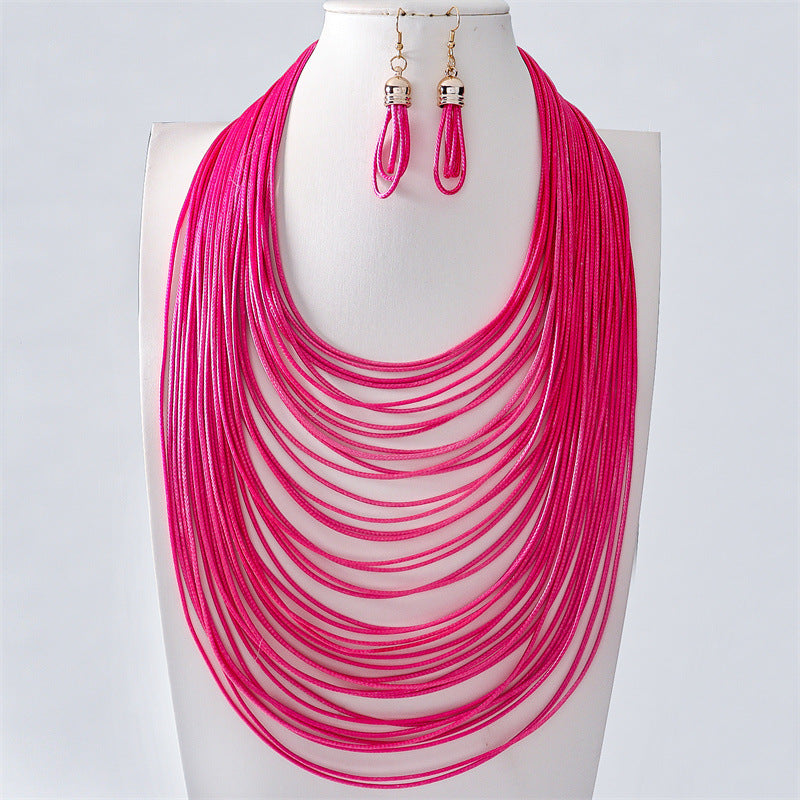 Women's Hand-knit Fashion Clavicle Chain Graceful Personality Necklaces