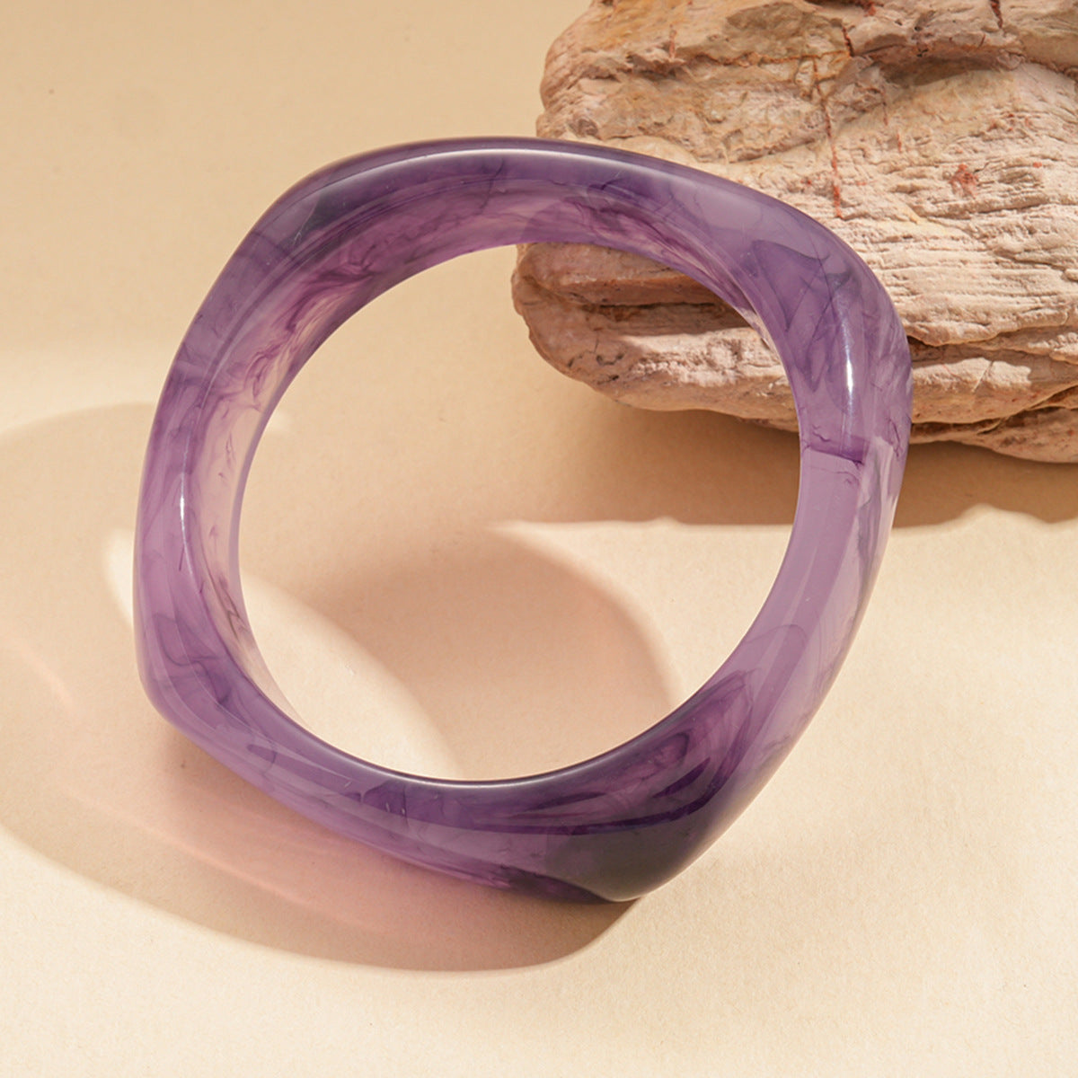 Women's Irregular Resin Minority Simple Retro Temperament Personality Fashion Design Unique Bracelets