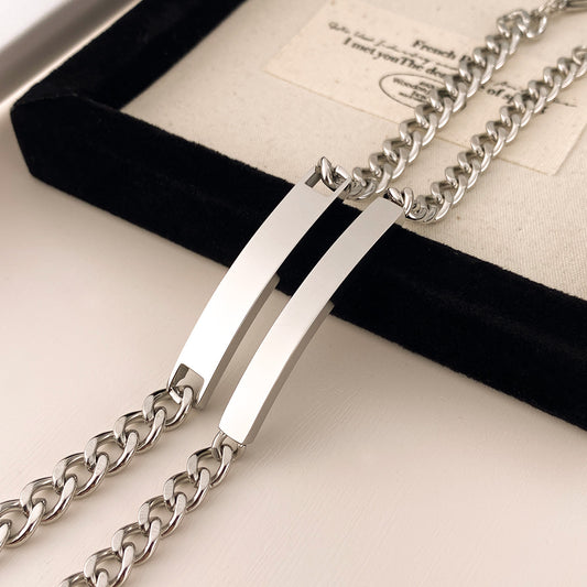 Fashion Simple Personalized Minority Titanium Steel Bracelets