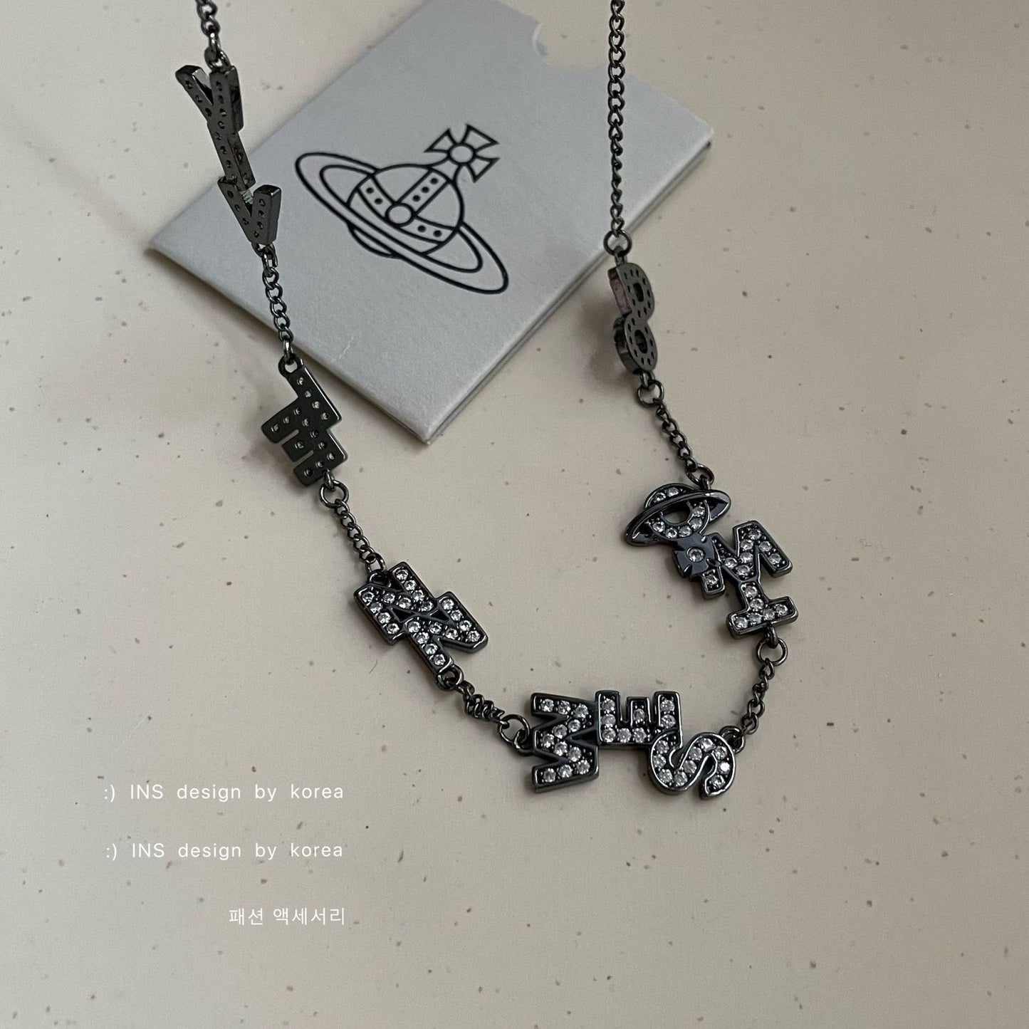 Chain Sweet Cool Letter Clavicle Korean Style High-grade Necklaces