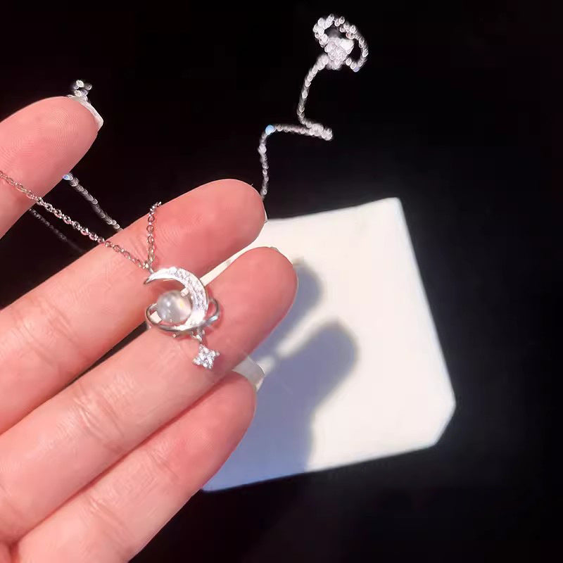 Planet Female Birthday Present Good-looking Light Luxury Minority High-grade Fairy Necklace