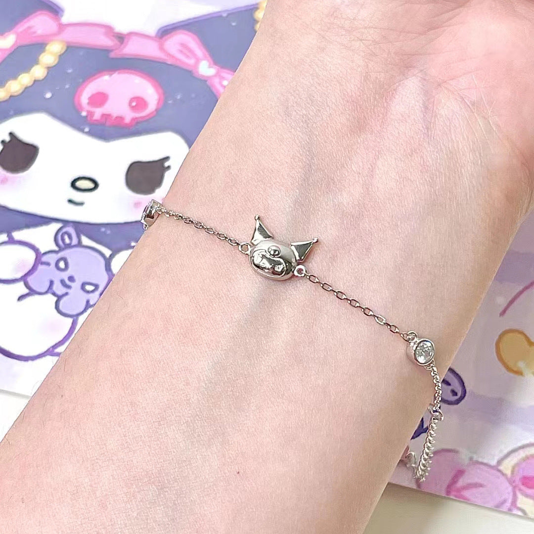 Bracelets de dessin animé mignons avec nœud de clown pour femmes