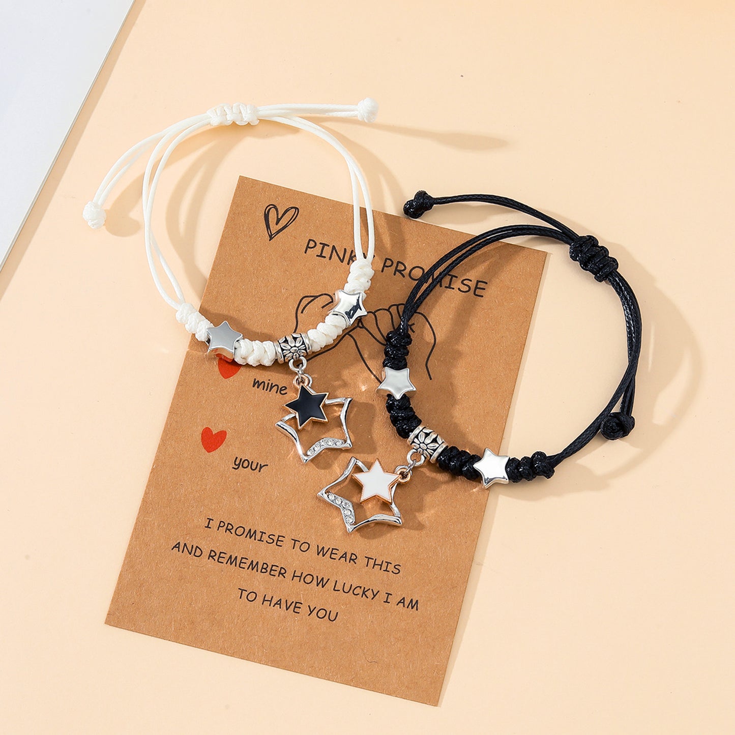 Personality Five-pointed Star Dorje Knot Card Bracelets