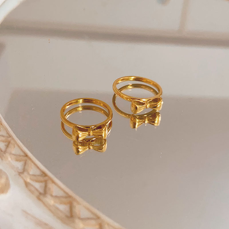 Women's Simple Design Fashion Titanium Steel No Fading Index Rings