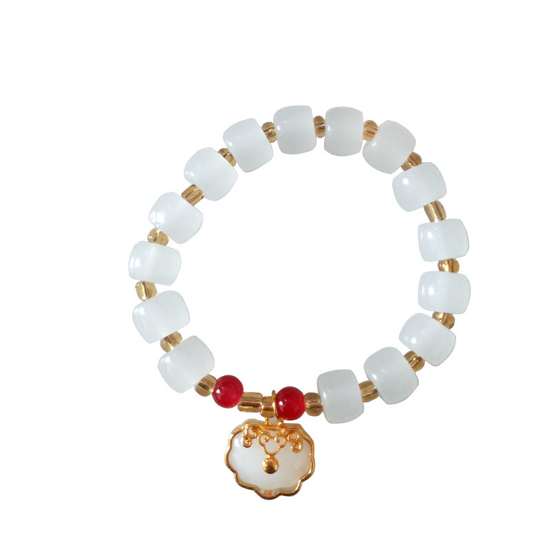 Longevity Lock Jade Safety Girlfriends Female Gift Live Bracelet