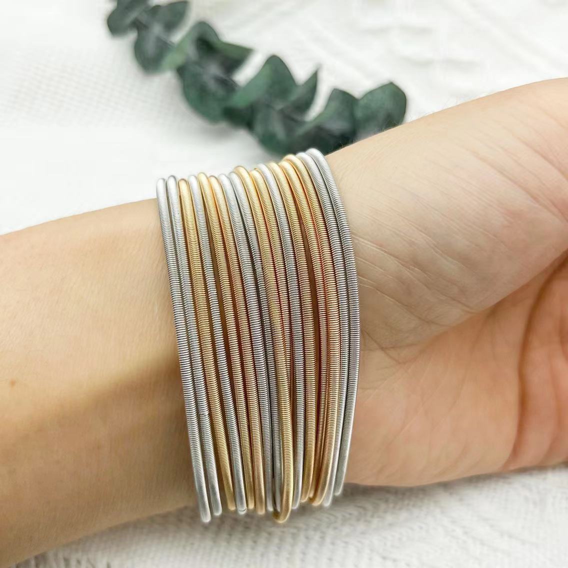 Can Be Tightened Screw Head Opened Steel Bracelets