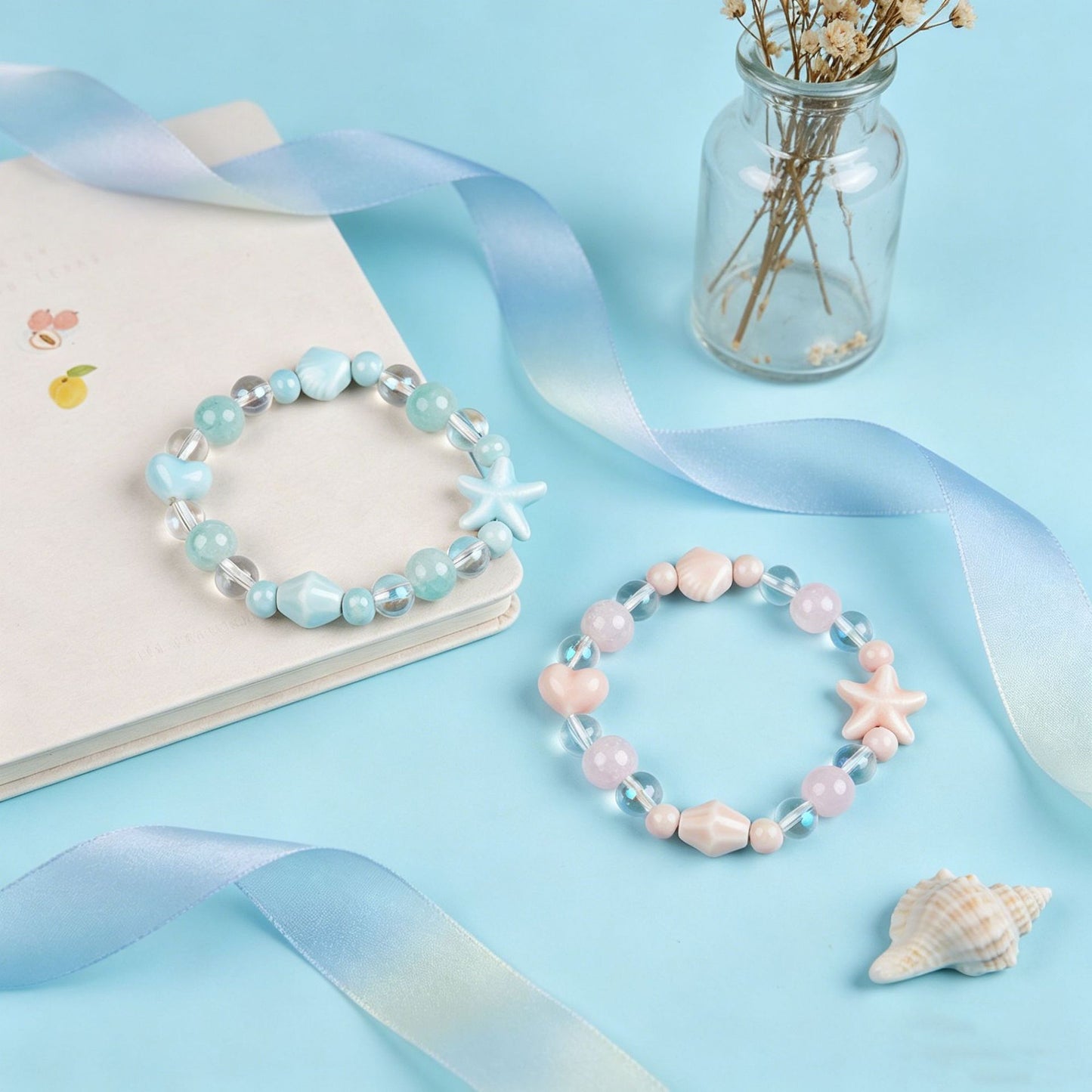 Women's Ceramic Design Simple Fresh Ocean Series Bracelets