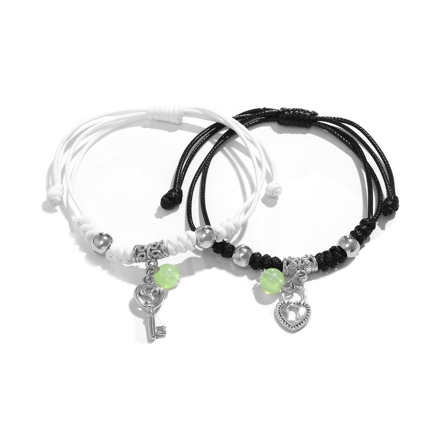 Bracelets tissés pentagramme créatifs pour couple, mode coréenne