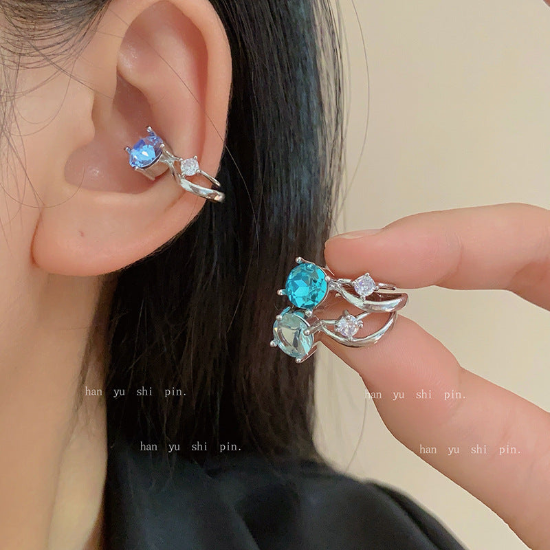 Design Simple Zircon U-shaped Daily Commuting Ear Clip