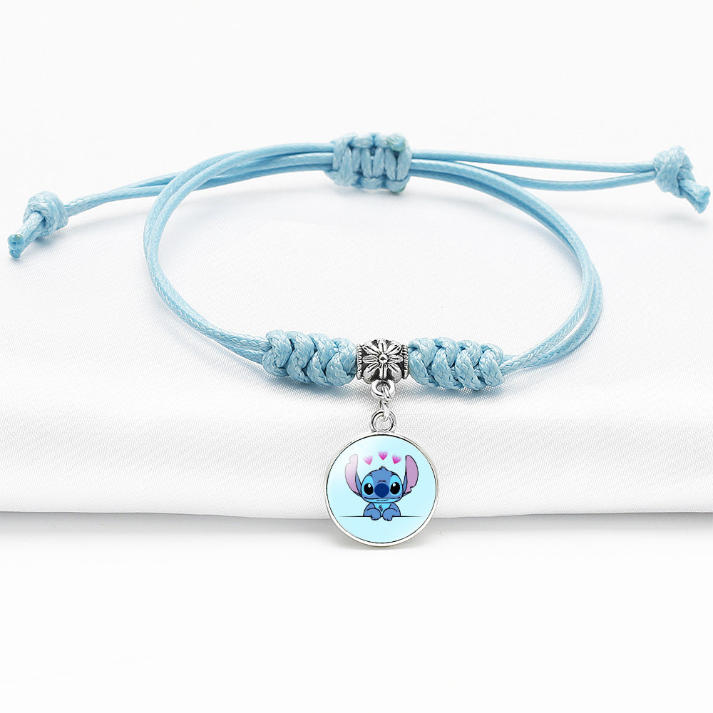 Blaue Cartoon-Dorje-Knoten-Armbänder mit Sternstich