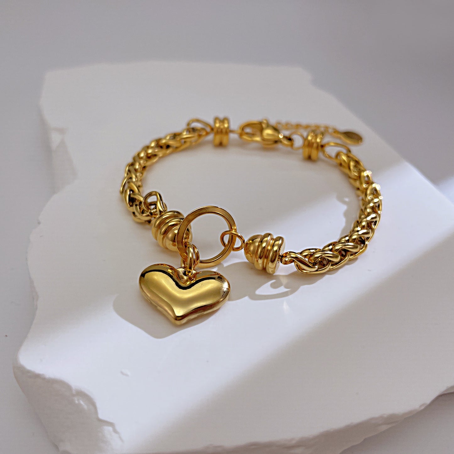 Bracelets en acier inoxydable d'amour de Style de mode d'ornement des femmes