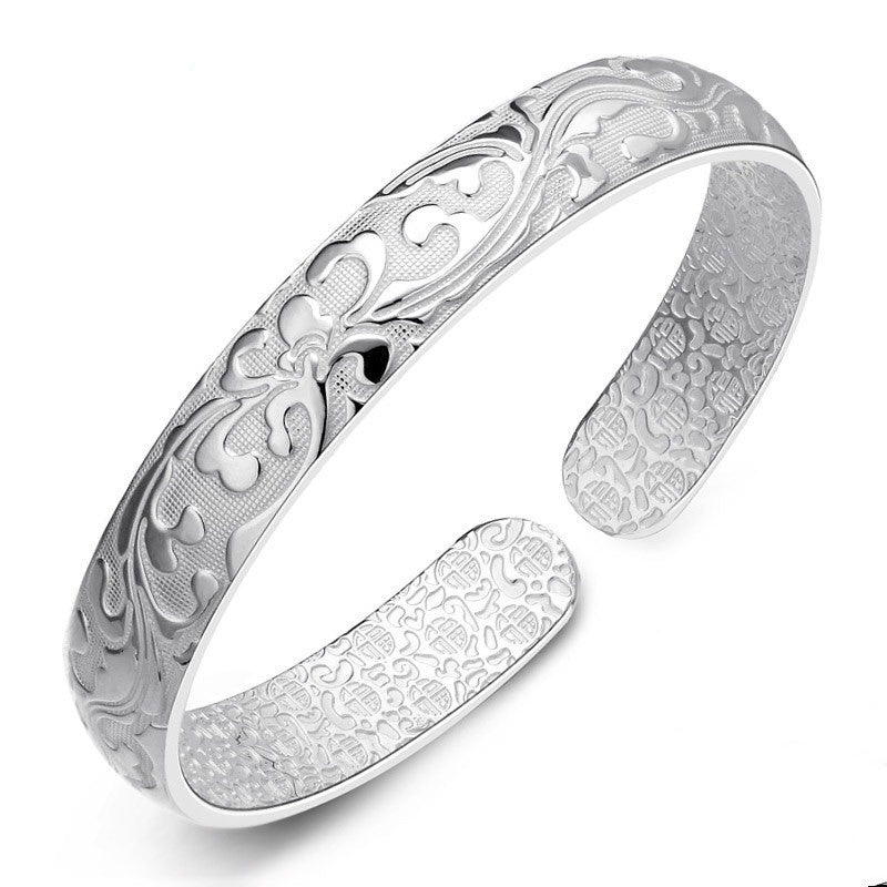 Women's Live White Copper Sier-plated Fashion Retro With Bracelet