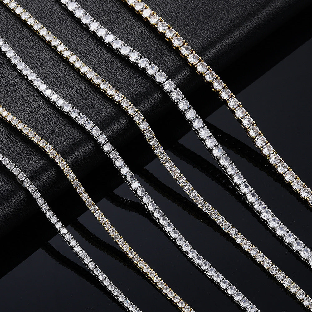 Tennis Chain Copper Micro Inlaid Zircon Single Row Necklace