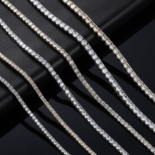 Tennis Chain Copper Micro Inlaid Zircon Single Row Necklace